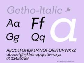 Getho-Italic