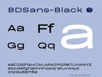 BDSans-Black