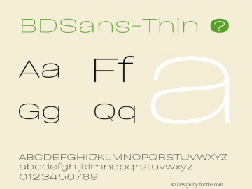 BDSans-Thin