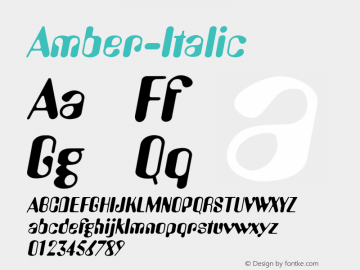 Amber-Italic