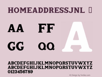 HomeAddressJNL