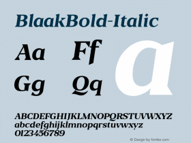 BlaakBold-Italic