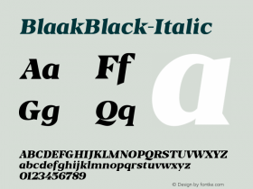BlaakBlack-Italic
