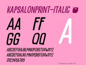 KapsalonPrint-Italic
