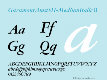 GaramontAmstSH-MediumItalic