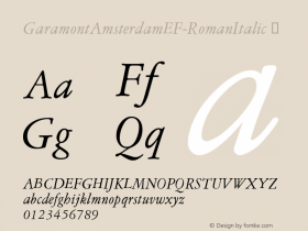 GaramontAmsterdamEF-RomanItalic