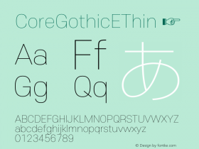 CoreGothicEThin