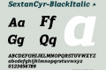 SextanCyr-BlackItalic