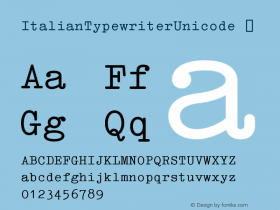 ItalianTypewriterUnicode