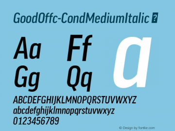 GoodOffc-CondMediumItalic