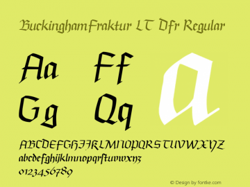 BuckinghamFraktur LT Dfr