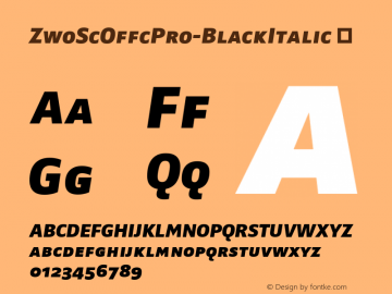 ZwoScOffcPro-BlackItalic