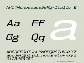 NK57MonospaceSeRg-Italic