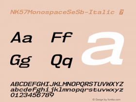 NK57MonospaceSeSb-Italic