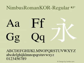 NimbusRomanKOR-Regular