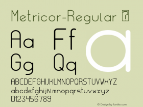 Metricor-Regular