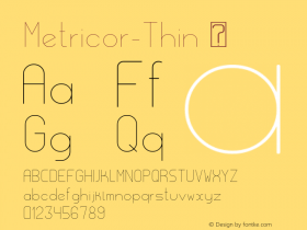 Metricor-Thin