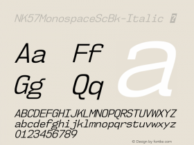 NK57MonospaceScBk-Italic