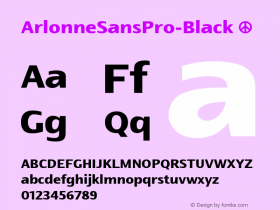 ArlonneSansPro-Black