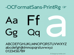 -OCFormatSans-PrintRg