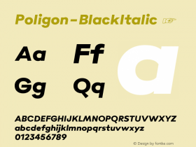 Poligon-BlackItalic