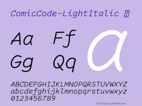 ComicCode-LightItalic