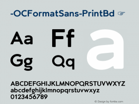 -OCFormatSans-PrintBd