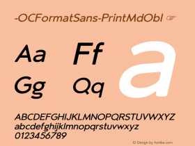 -OCFormatSans-PrintMdObl