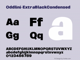 Oddlini-ExtraBlackCondensed