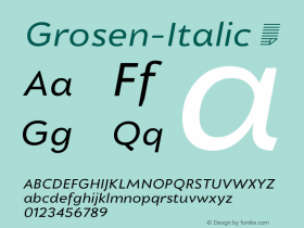 Grosen-Italic