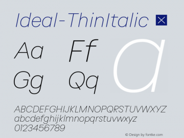 Ideal-ThinItalic