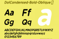 DolCondensed-Bold-Oblique