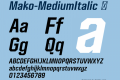 Mako-MediumItalic