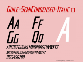 Guile-SemiCondensed-Italic