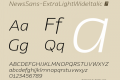 NewsSans-ExtraLightWideItalic