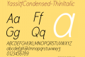 YassitfCondensed-ThinItalic