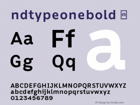 ndtypeonebold