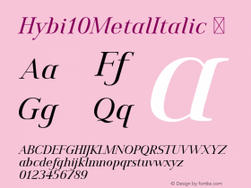 Hybi10MetalItalic