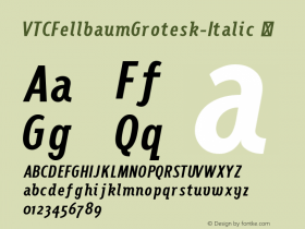 VTCFellbaumGrotesk-Italic