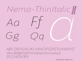 Nema-ThinItalic