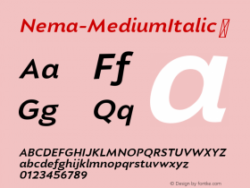 Nema-MediumItalic