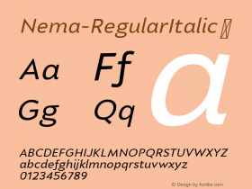 Nema-RegularItalic