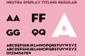 Neutra Display Titling