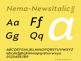 Nema-NewsItalic