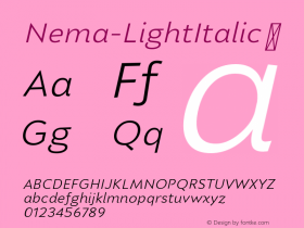 Nema-LightItalic