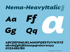 Nema-HeavyItalic