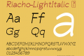 Riacho-LightItalic