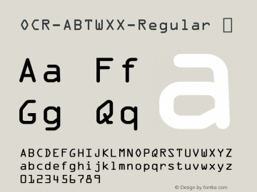 OCR-ABTWXX-Regular