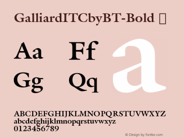 GalliardITCbyBT-Bold