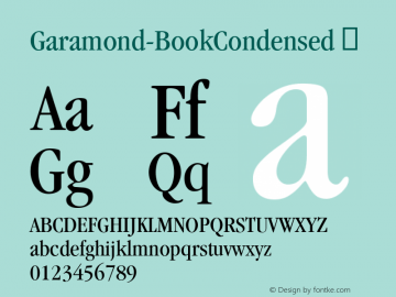 Garamond-BookCondensed